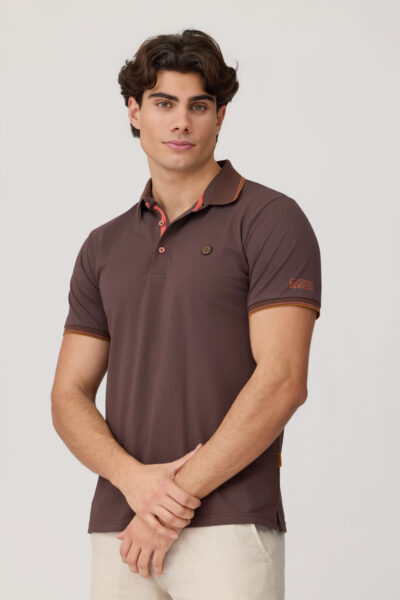 Polo Esri marrón